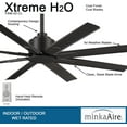 thumbnail image 2 of 52" Minka Aire Xtreme H2O Coal Wet Ceiling Fan with Remote Control, 2 of 5