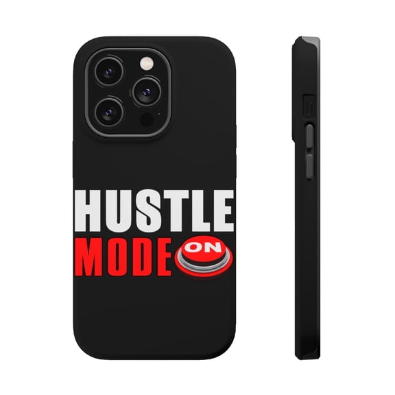 DistinctInk Tough Case for Apple iPhone 15 PRO (6.1" Screen), Compatible with MagSafe Charging - Mode On Button