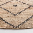 thumbnail image 3 of SAFAVIEH Kilim Wesley Geometric Area Rug, Natural/Charcoal, 3' x 3' Round, 3 of 7