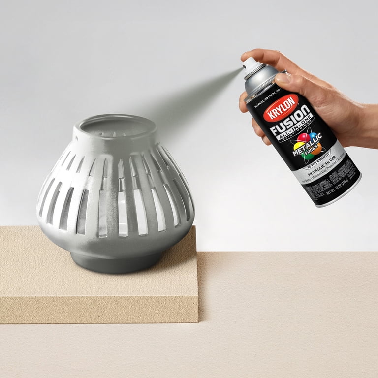 Krylon, Spray Paint, K02773007, Metallic Silver 12 oz - Walmart.com