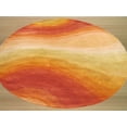 thumbnail image 6 of Hand-tufted Wool Orange Contemporary Abstract Desert Rug, 6 of 8