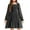 Black, variant on Girl Tulle Dress Winter Long Sleeve Teen Girls Party Casual Dresses