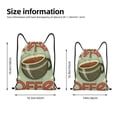 thumbnail image 2 of Fotbe Retro Cover For Coffee Bolsa Mochila con Cordón Estampada, Bolsa de Gimnasio Deportiva, Bolsa Cinch, Bolsa con Cordón para Hombres y Mujeres-Small, 2 of 6