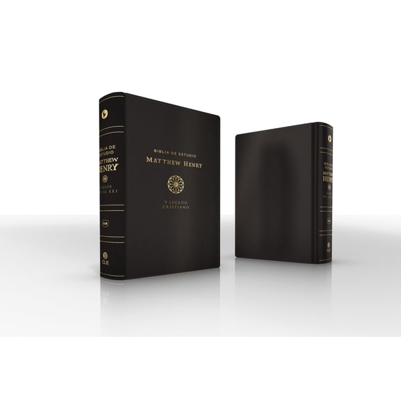 Rvr, Biblia de Estudio Matthew Henry Y Legado Cristiano, Leathersoft, Negro, Interior a DOS Colores, Comfort Print, (Hardcover)