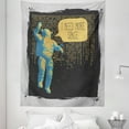 thumbnail image 1 of Astronaut Tapestry, 3D Astronaut I Need More Space Speech Bubble Comic Adventure Science, Fabric Wall Hanging Decor for Bedroom Living Room Dorm, 5 Sizes, Black Mustard Grey, by Ambesonne, 1 of 1