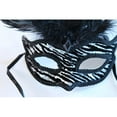 thumbnail image 6 of Short Nose Black Venetian Mask- Mardi Gras, 6 of 9