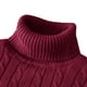thumbnail image 1 of New Men's High Neck Sweater Solid Color Pullover Knitted Warm Casual Turtleneck Sweatwear Woolen Mens Winter Outdoor Tops, 1 of 5