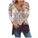 thumbnail image 1 of Blusa de manga larga de verano para mujer con cuello y cremallera de leopardo ahuecado Fridja hj514, 1 of 6