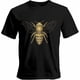 thumbnail image 1 of Camisetas casuales de manga corta con estampado de abeja y miel para hombre, 1 of 8