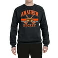thumbnail image 2 of Wild Bobby City of Anaheim Hockey Fantasy Fan Sports Unisex Crewneck Sweatshirt, Black, XX-Large, 2 of 5