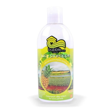 Bubble Shack Hawaii 853686006930 Juicy Pineapple Kukui Plus & Shea Hawaiian Silky Lotion