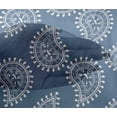 thumbnail image 5 of oneOone Viscose Chiffon Blue Fabric Block Fabric For Sewing Printed Craft Fabric By The Yard 42 Inch Wide, 5 of 5