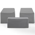 thumbnail image 4 of Crosley Ensemble de Housse de Meubles MO75005-GY 3 Pcs avec 2 Chaises et Table Basse - Gris, 4 of 8