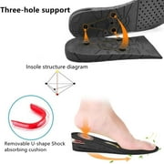 Height Increase Insoles for Men, 4 Layers Shoe Height Inserts to Make You Taller, Multi-Layer Invisible Boosting Lifts Soles for Women Kit with Air Cushion Heel Height 3.54 Inch