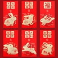thumbnail image 1 of ziyahi Red envelope bag for Rabbit Year and New Year, high-end thick paper creative cartoon personalized package, 1 of 2
