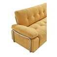 thumbnail image 4 of Leumius 89" Chenille Sofa Couch with Extra Deep Seats,Comfy 3 Seater Sofa Upholstered Couch for Living Room,Yellow, 4 of 8