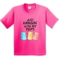 thumbnail image 3 of Inktastic Easter Just Hangin' with My Peeps Youth T-Shirt, 3 of 5