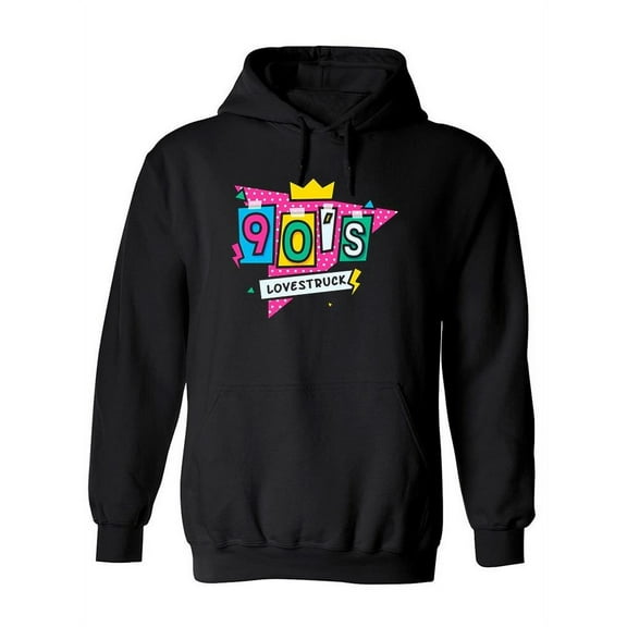 90s Lovestruck Hoodie Women -Image by Shutterstock, Female Large