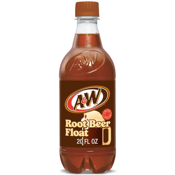 A&W Root Beer Float Soda Pop, 20 fl oz, Bottle