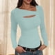 thumbnail image 2 of Sudaderas con capucha para mujer,Suéter informal de manga larga con aberturas para mujer, tejido de imitación de tela, cómodo para uso diario en casa, sopatenor, 2 of 9