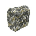 thumbnail image 1 of Monstera Leaf Stand Mixer Cover, Botanical Aloha Pattern with Modern Design on Geometric Pattern, Kitchen Appliance Organizer Bag Cover with Pockets, 5 Quarts, Charcoal Grey and Khaki, by Ambesonne, 1 of 4
