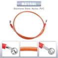 thumbnail image 6 of Unique Bargains 100cm 39.37" Length 10mm ID Motorcycle Hydraulic Brake Line Oil Hose Pipe 28° 0° Stainless Steel Orange, 6 of 6