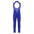 thumbnail image 2 of Kaerm Justaucorps de Gymnastique pour Filles Manches Longues Col Rond Brillant Strass Ballet Danse Combinaison Bleu Royal 14, 2 of 6