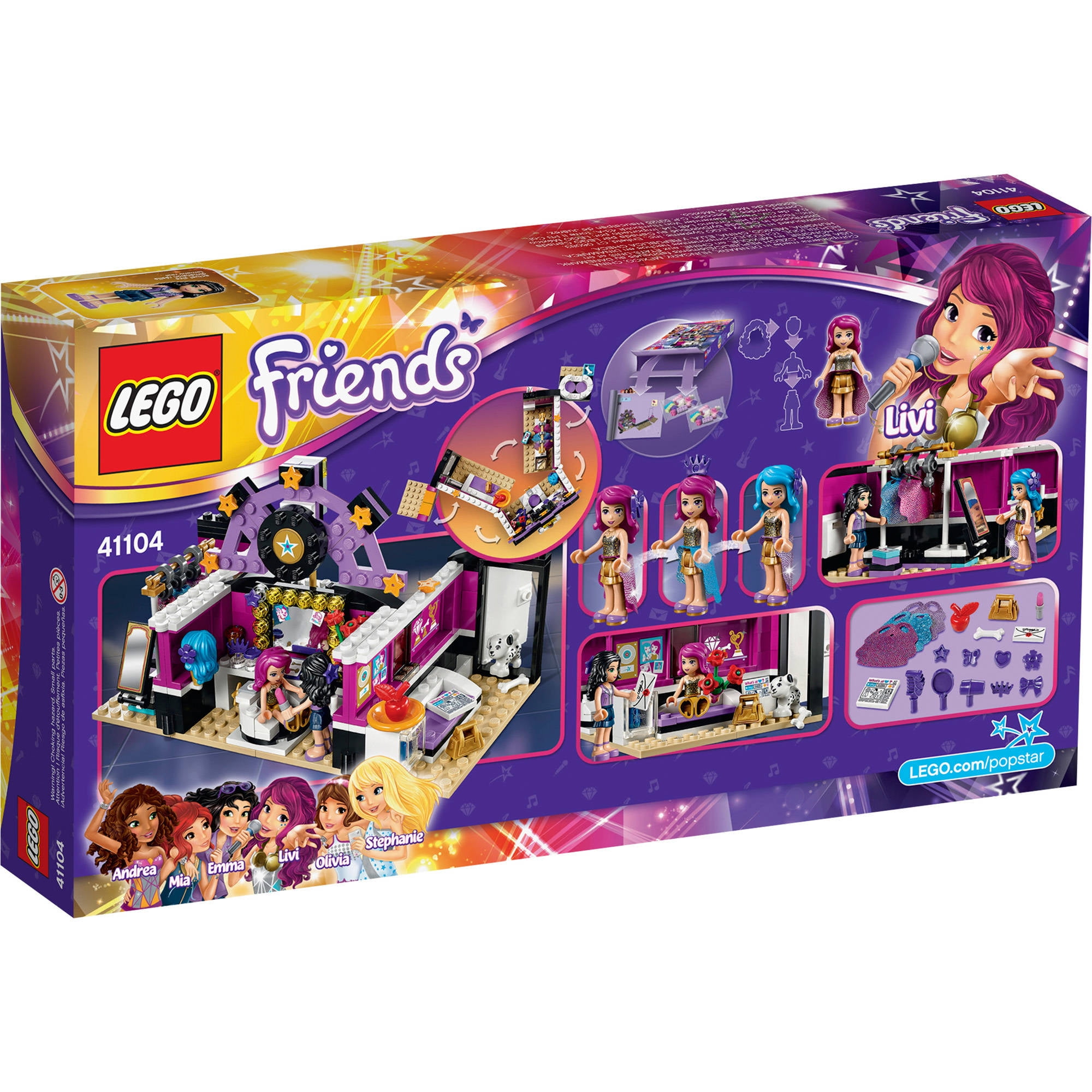 Lego Friends 41104 Pop Star Dressing Room Building Kit Walmartcom