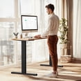 thumbnail image 3 of Electric Stand up Desk Frame, 4 Memory Height Settings Height Adjustable Table Legs, Black, 3 of 7