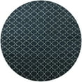 thumbnail image 1 of Ahgly Company Indoor Round Mid-Century Modern Deep Teal Green Oriental Area Rugs, 5' Round, 1 of 6