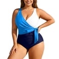 thumbnail image 2 of Women's Two Piece Tankini Swimsuits Plus Size Swimsuit Floral Print Tankini With High Waisted Bottoms Supportive Underwire Bathing Suits Swimwear XXL, 2 of 4