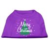 Christmas Screenprinted Dog Shirt, "Scribble Merry Christmas"