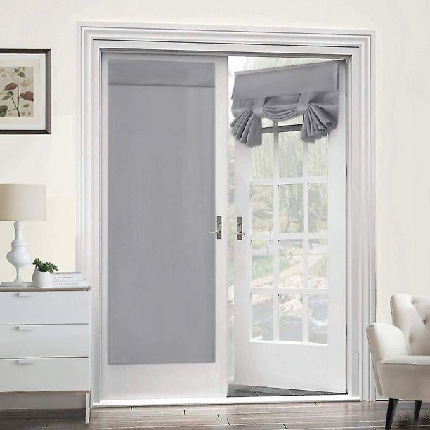 Tricia Privacy 1 Panel Panel de Puerta Francesa Panel de Puerta Opaco de Eficiencia Energética, Cortina Opaca Funcional con Aislamiento Térmico Panel de Puerta de Patio 1 Panel