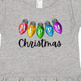 thumbnail image 4 of Inktastic Merry Christmas Rainbow Holiday Lights Girls Toddler Dress, 4 of 5