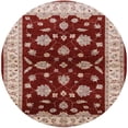 thumbnail image 1 of Ahgly Company Indoor Round Mid-Century Modern Red Oriental Area Rugs, 6' Round, 1 of 6