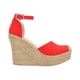 thumbnail image 2 of Alpargata De Plataforma Con Yute Para Mujer Color Rojo Platonia CARLOTA-01-ROJO, 2 of 5