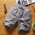 thumbnail image 3 of Men's Comfort Stretch Dry Flight Active Short Regular Fit Fixed Waist Water Friendly Active Hybrid Cargo Shorts Beach Loose Fit Shorts (Grey_01 , 2XL), 3 of 3