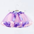 thumbnail image 2 of Godom Kids Ballet Tutu Skirt 2T-15T Gymnastics Dance Dress Cosplay Party Clothes Elastic Waist,Light Purple, 2 of 4