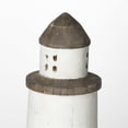thumbnail image 4 of White Petite Rustic Wooden Lighthouse, 4 of 5