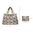 thumbnail image 2 of Wrapables Large Foldable Tote Nylon Reusable Grocery Bags, Funny Bears, 2 of 7