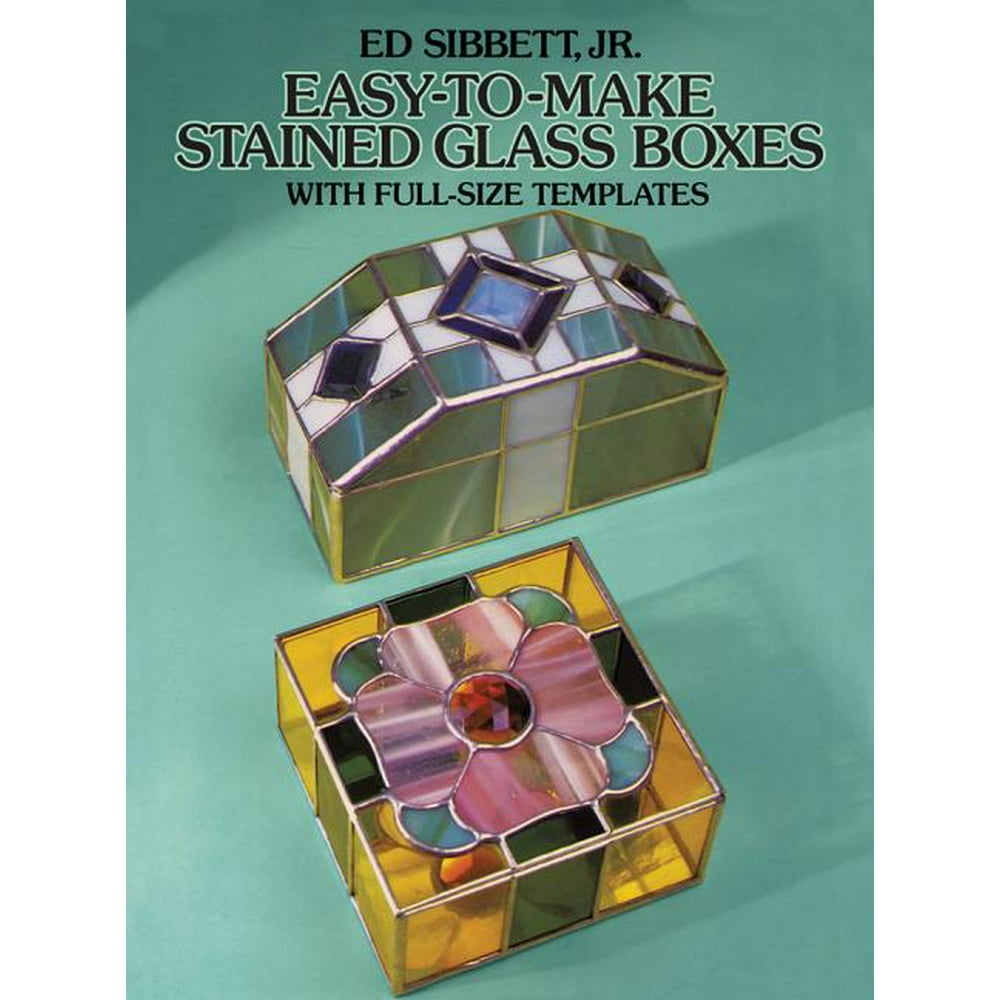 EasyToMake Stained Glass Boxes With FullSize Templates Walmart