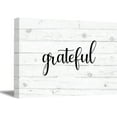thumbnail image 1 of Awkward Styles Grateful Canvas Art Religious Quotes Wall Decor Inspirational Wall Art Grateful Wooden Canvas Print Calligraphy Wall Art Inspirational Gifts for Home Modern Wall Art Office Decor Gifts, 1 of 5
