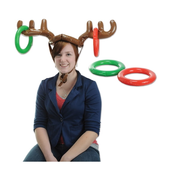 Inflatable Reindeer Ring Toss Game