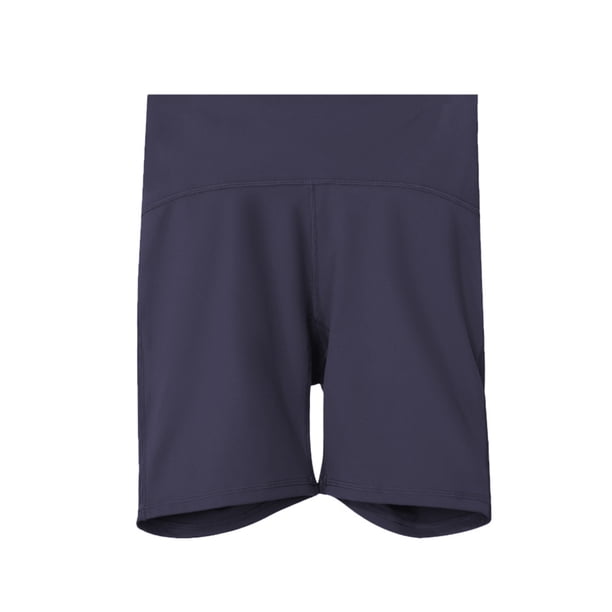 Qarigey Pantalones cortos de Yoga, mallas deportivas, ropa para trotar, gimnasio, lavable, correr, suavidad, pantalones de entrenamiento, Prendas para la parte inferior del cuerpo Morado-gris 10/XXL