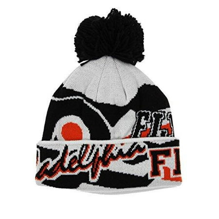 NHL Reebok Phildelphia Flyers Youth Enforcer Knit Winter Hat With Pom,