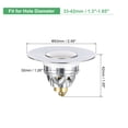 thumbnail image 2 of Uxcell Bathroom Sink Stopper for 1.3"-1.65" 42x32mm Stainless Steel Sink Plug Anti-Backflow Sink Filter, 2 of 6