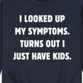 thumbnail image 3 of Instant Message - Looked Up Symptoms - Men's Crew Neck Fleece Pullover, 3 of 6