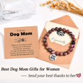 thumbnail image 3 of Dog Mom Ladies Gift, Paw Bracelet, Mother's Day Christmas Birthday Jewellery Gift for Dog Lovers and Dog Moms, 3 of 5