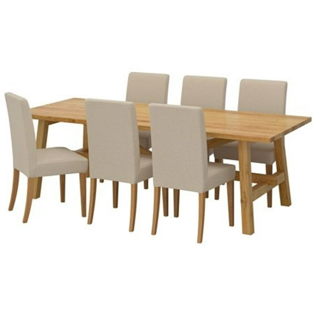 Ikea Table And 6 Chairs Oak Linneryd, 6 Chair Dining Table Set Ikea