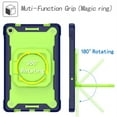 thumbnail image 5 of Epicgadget Case for Lenovo Tab M10 Plus (3rd Gen) 10.6" Tablet (TB-125F/TB-128F) 2022 Released - Protective Hybrid Shockproof 360 Rotating Ring Stand Cover Case with Shoulder Straps (Navy Blue/Green), 5 of 5